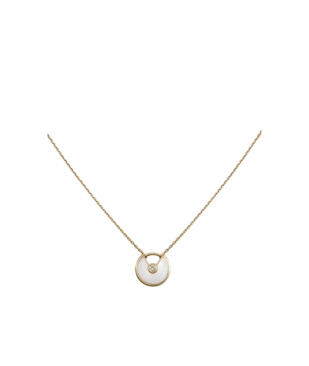 CARTIER Белое колье из желтого золота, фото 1