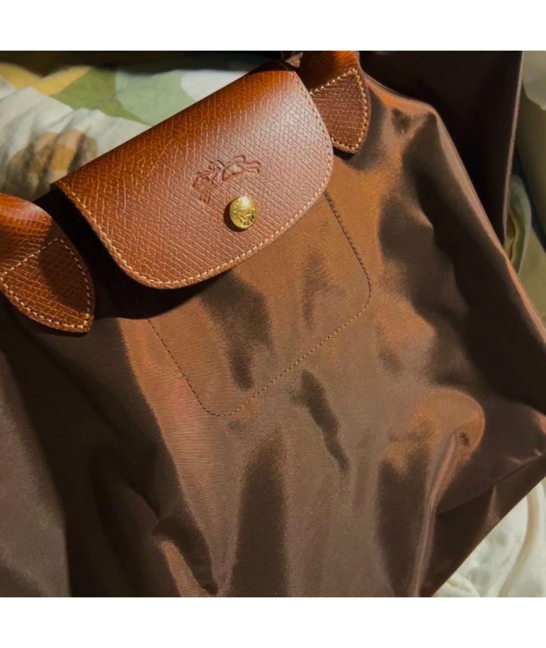 LONGCHAMP Коричневая сумка тоут, фото 2