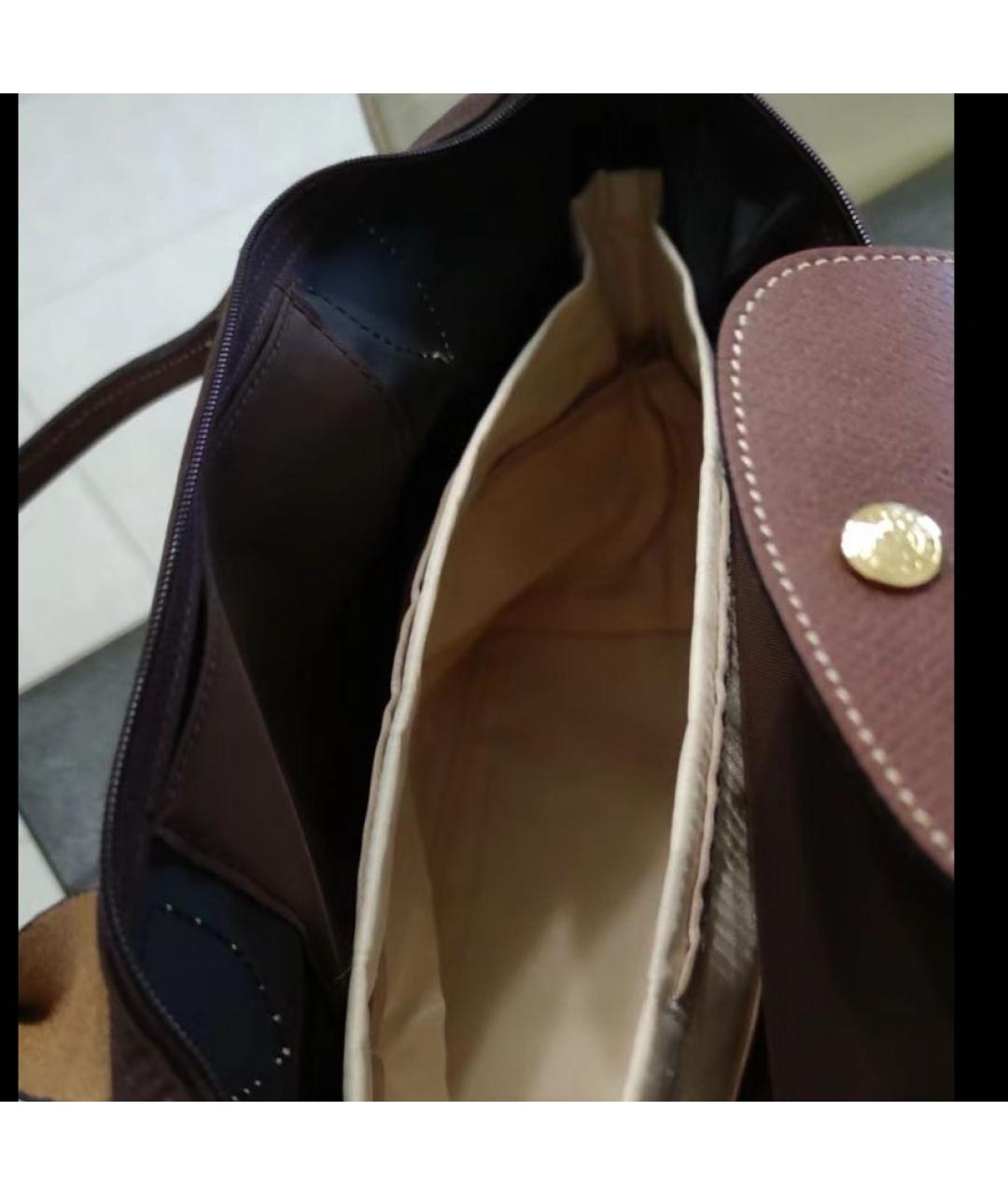 LONGCHAMP Коричневая сумка тоут, фото 3