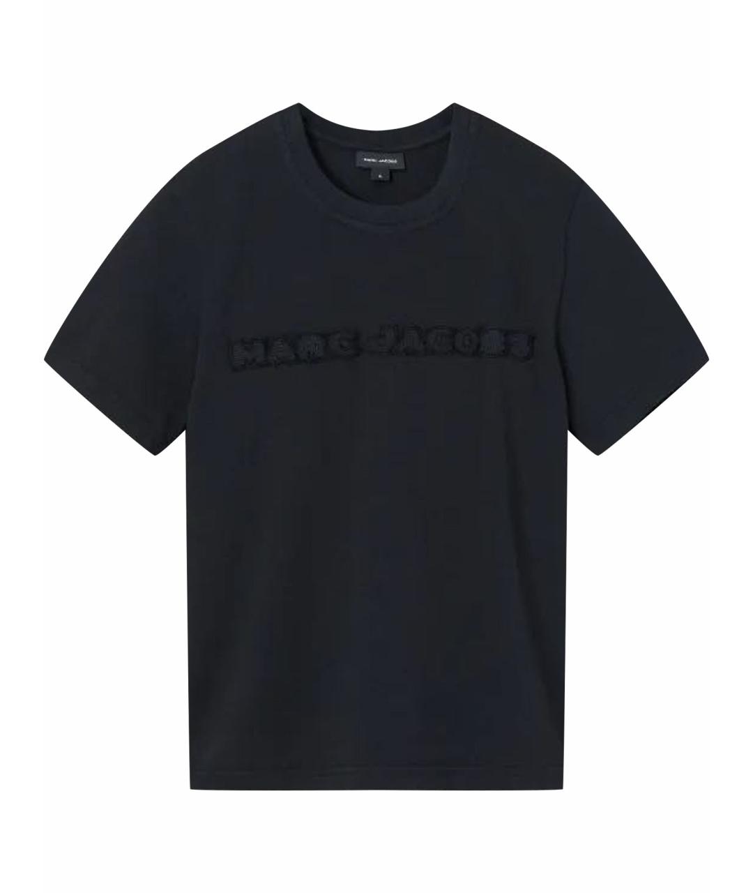 MARC JACOBS Черная хлопковая футболка, фото 1