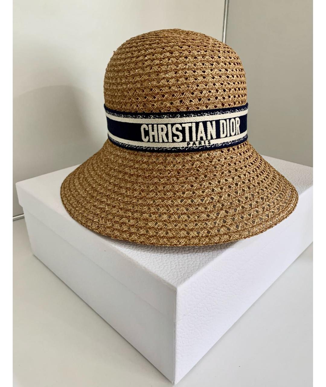 CHRISTIAN DIOR Бежевая шляпа, фото 2
