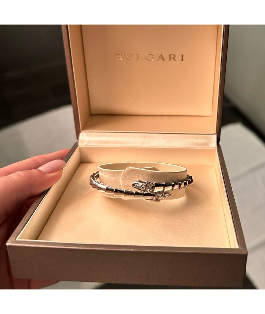 BVLGARI Белый браслет из белого золота, фото 5
