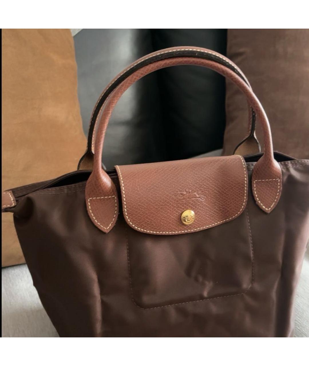 LONGCHAMP Коричневая сумка тоут, фото 3