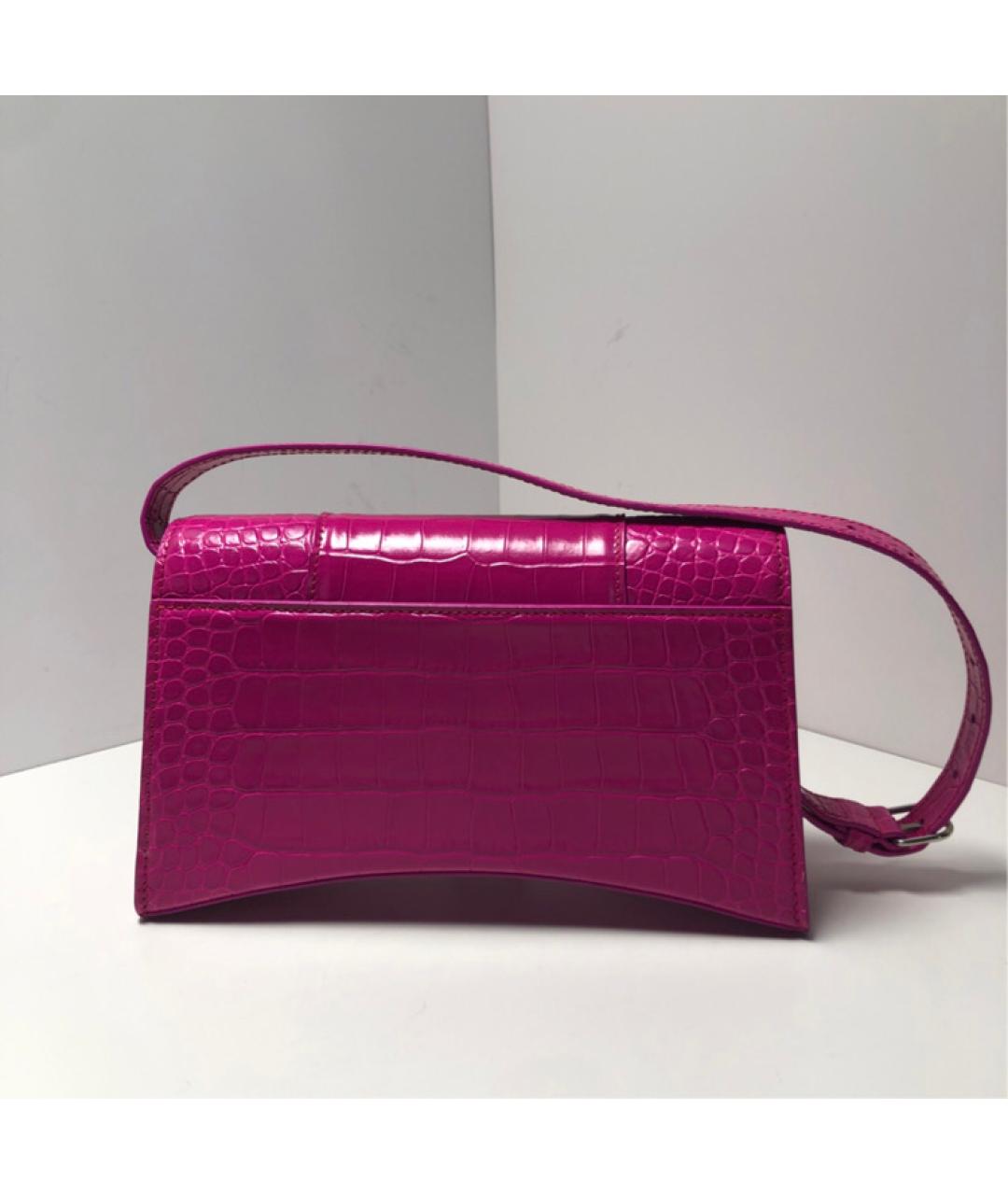 BALENCIAGA Розовая кожаная сумка через плечо, фото 2