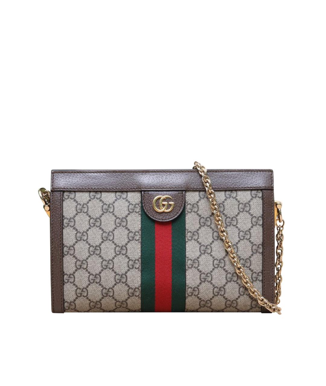 GUCCI Коричневая сумка через плечо, фото 1