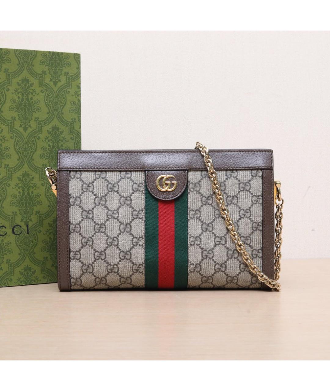 GUCCI Коричневая сумка через плечо, фото 9