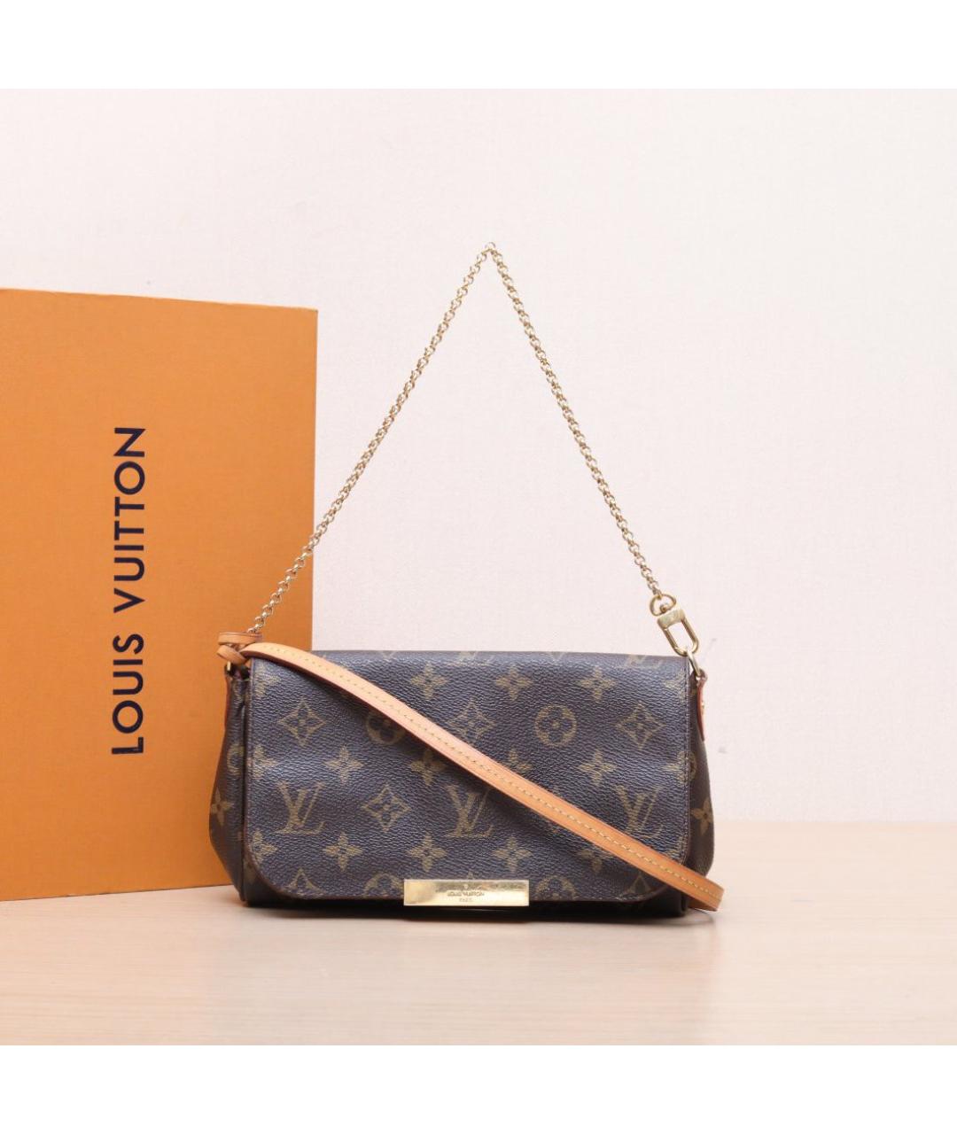 LOUIS VUITTON Коричневая сумка через плечо, фото 9