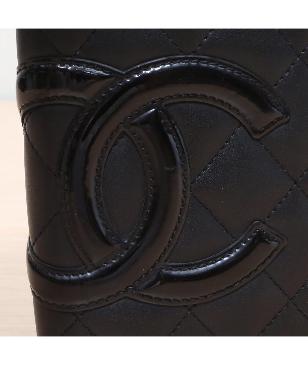 CHANEL Черная кожаная косметичка, фото 7