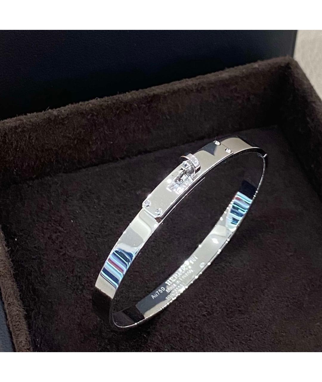 HERMES Белый браслет из белого золота, фото 4