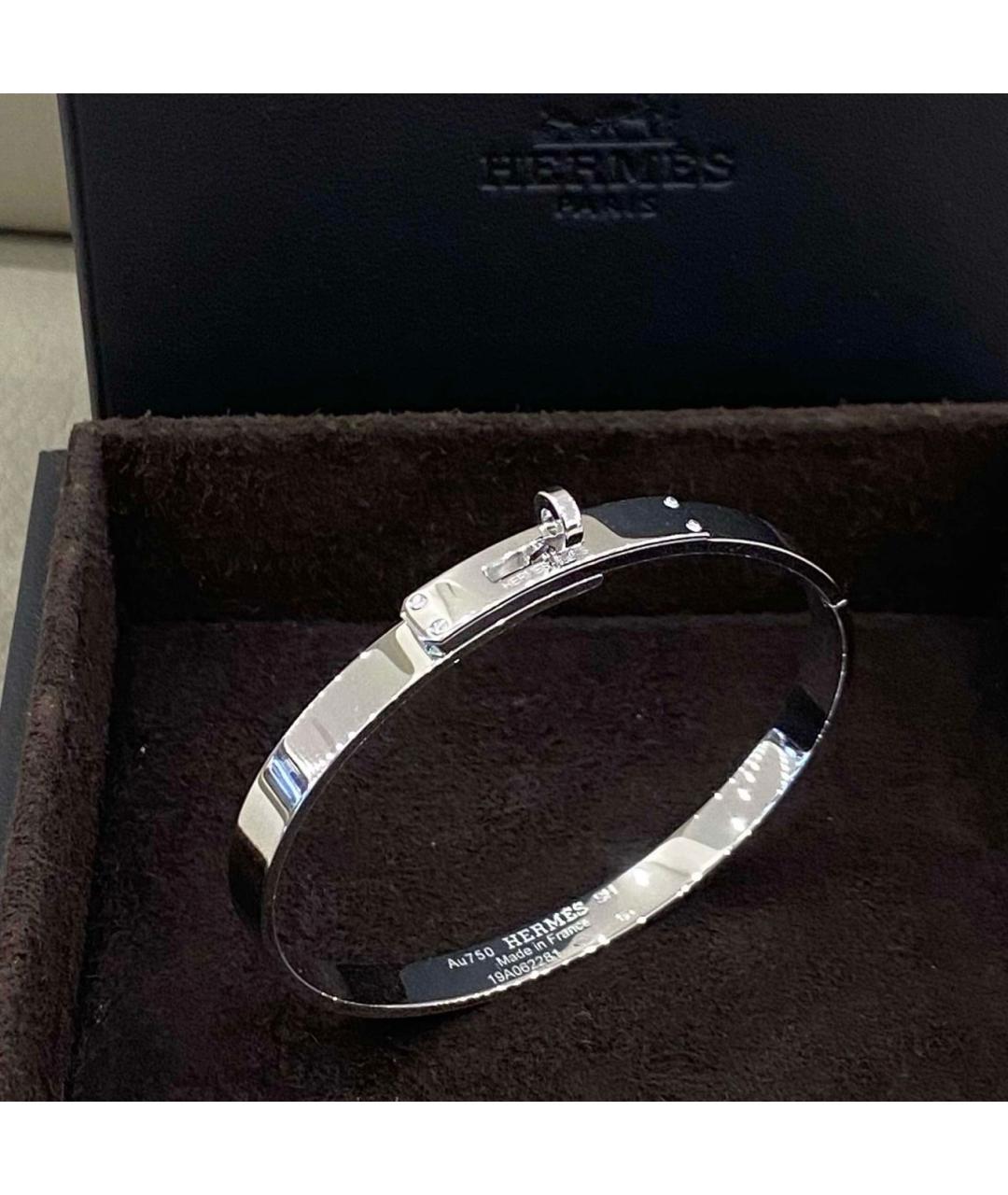 HERMES Белый браслет из белого золота, фото 3