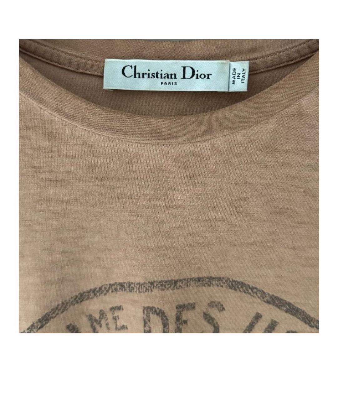 CHRISTIAN DIOR Хлопковая футболка, фото 2