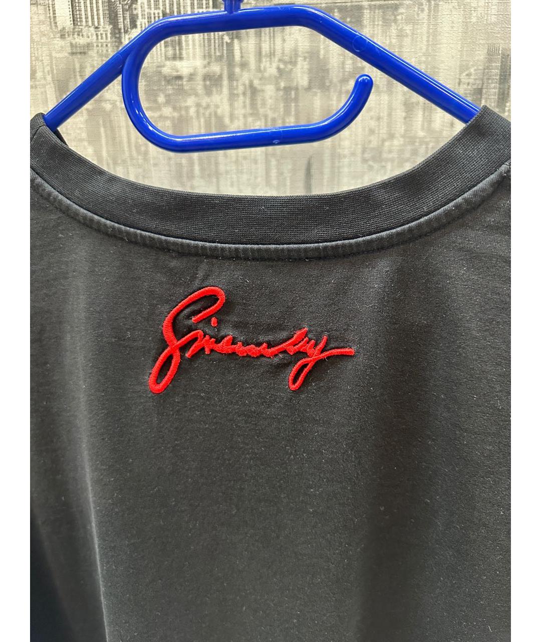 GIVENCHY Черная хлопковая футболка, фото 6