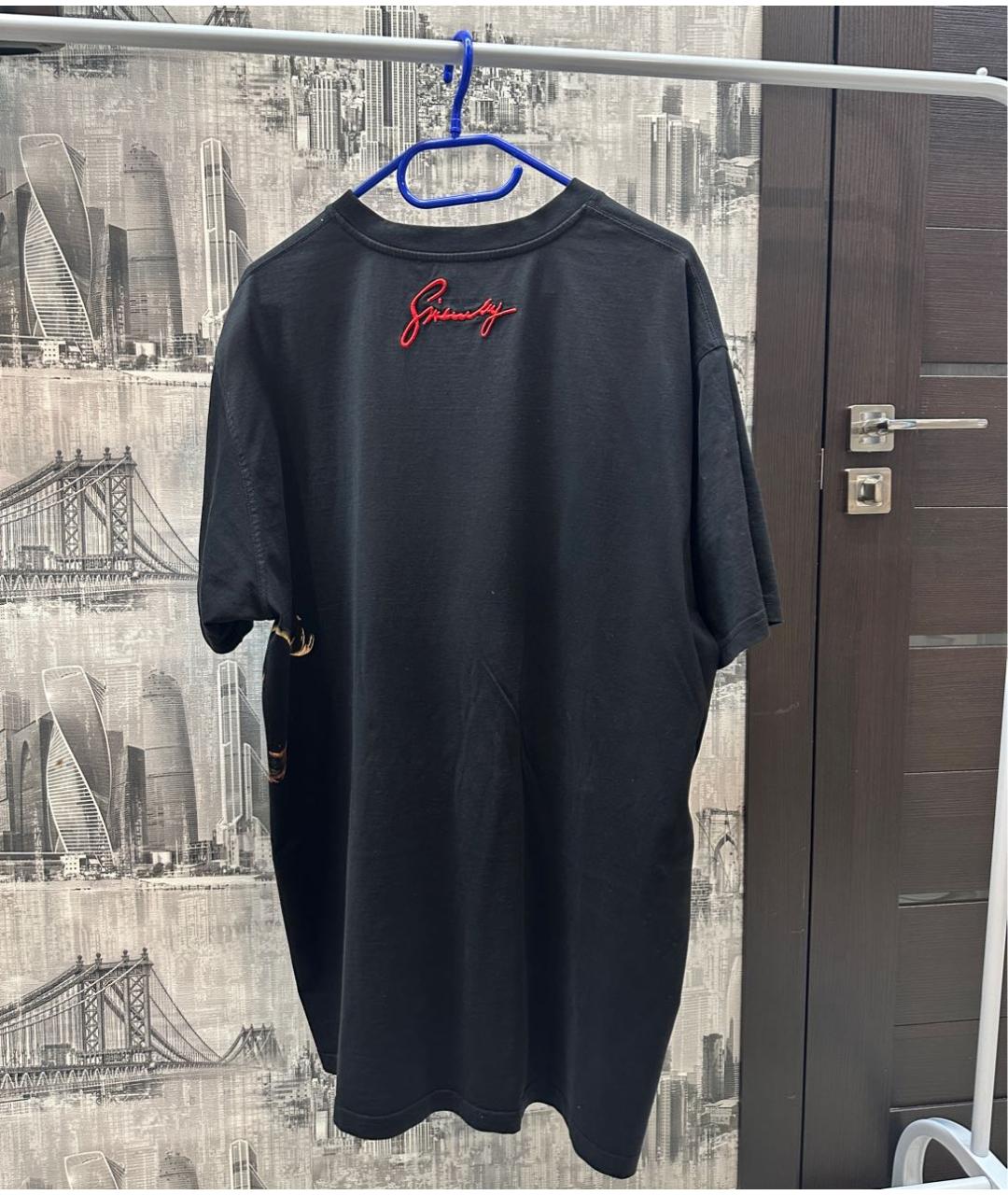 GIVENCHY Черная хлопковая футболка, фото 2