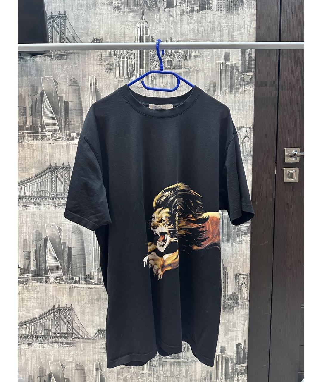 GIVENCHY Черная хлопковая футболка, фото 9