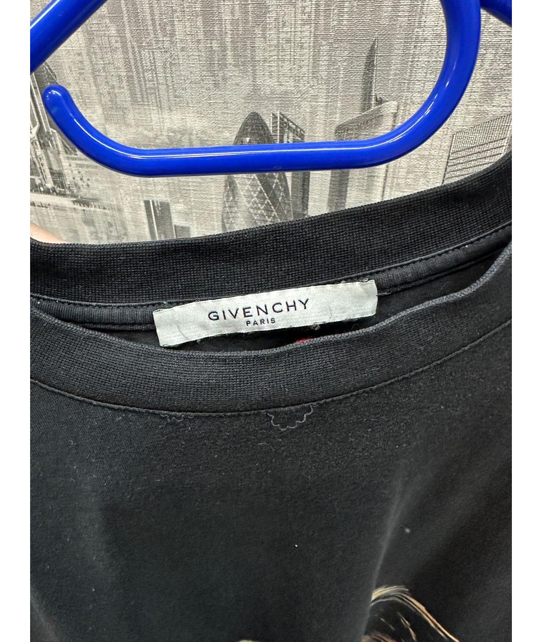 GIVENCHY Черная хлопковая футболка, фото 3