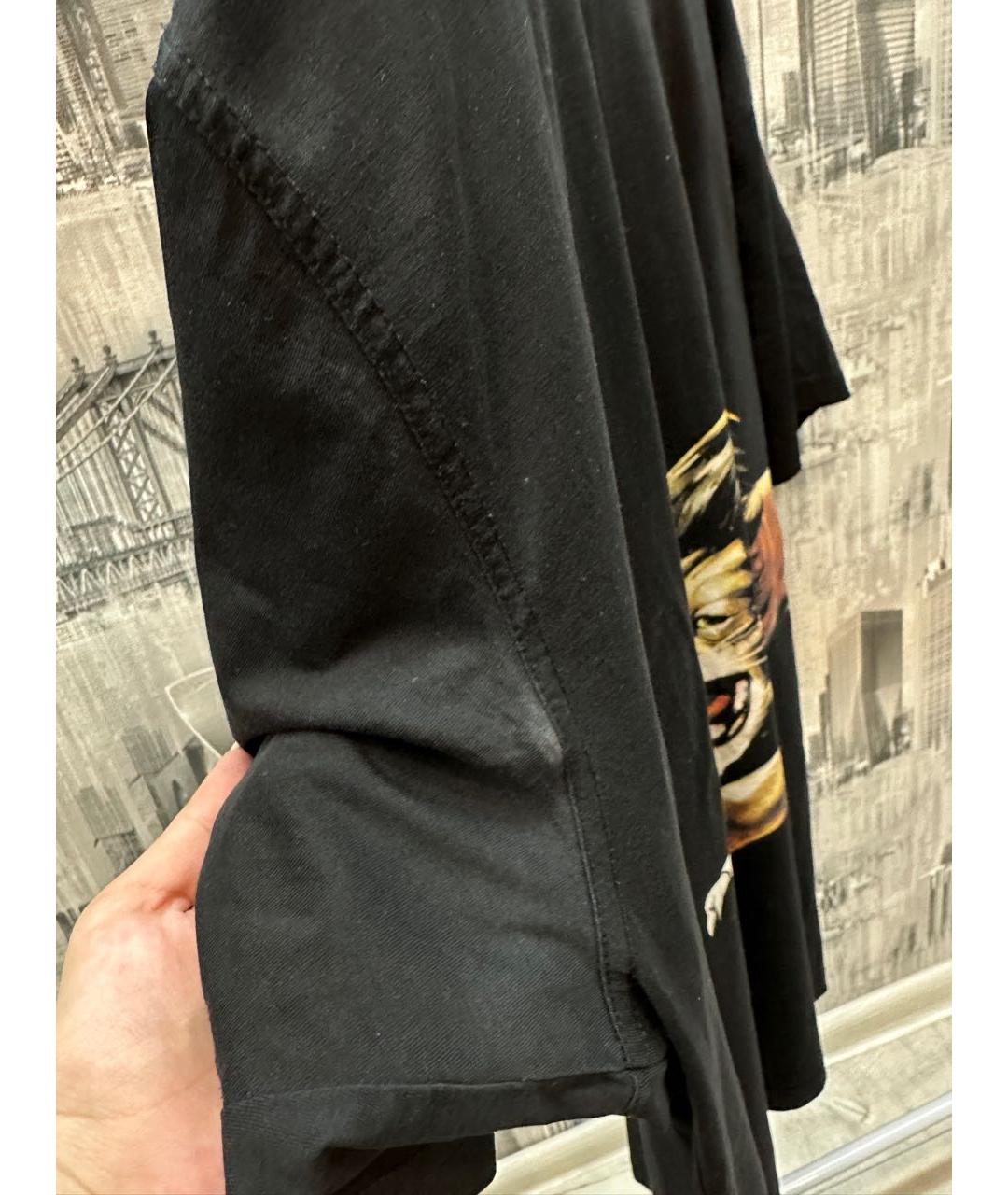 GIVENCHY Черная хлопковая футболка, фото 7