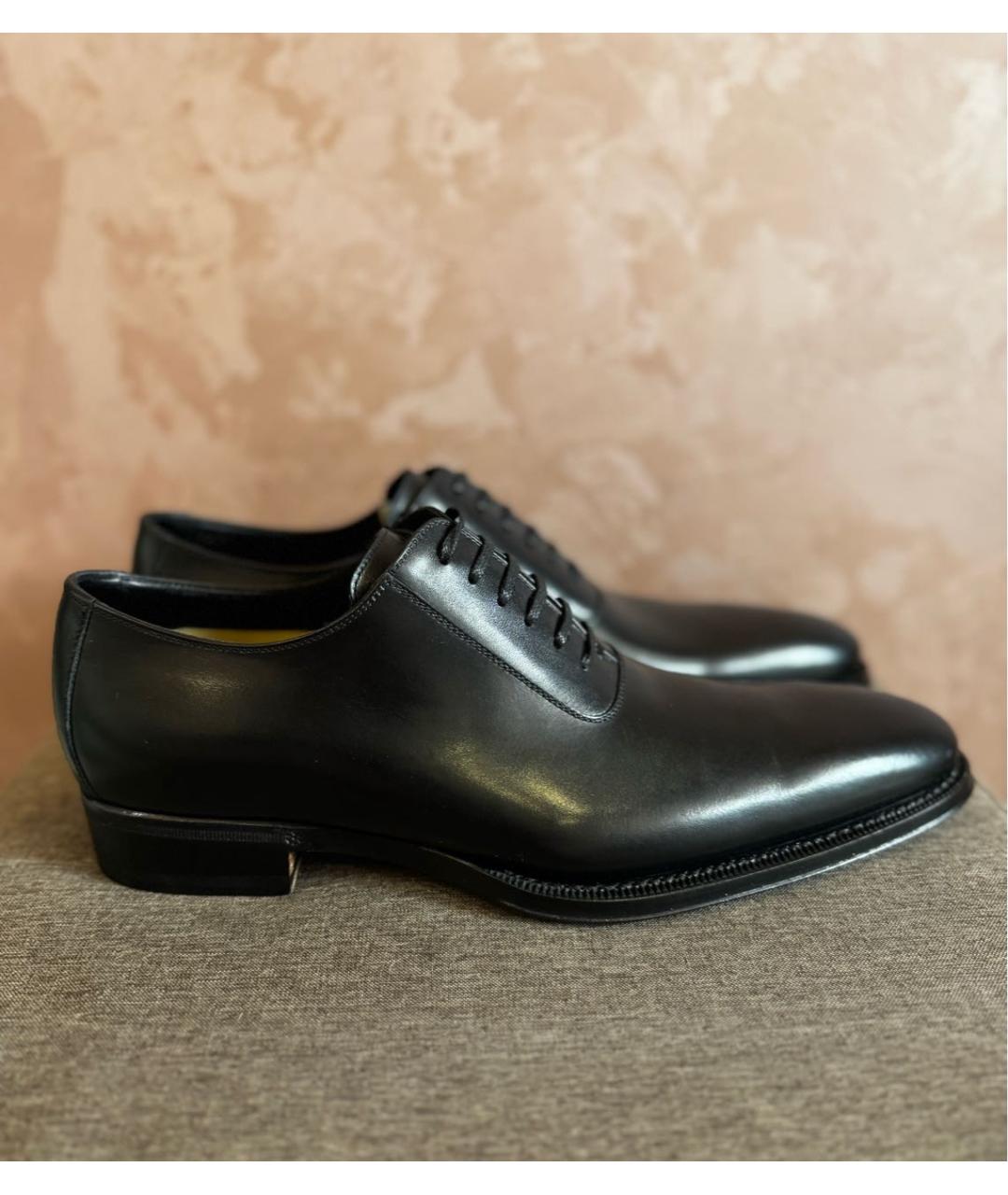 GUCCI Черные кожаные туфли, фото 6
