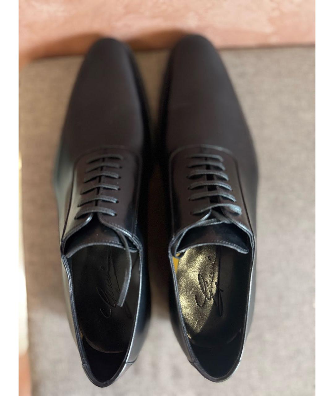 GUCCI Черные кожаные туфли, фото 3