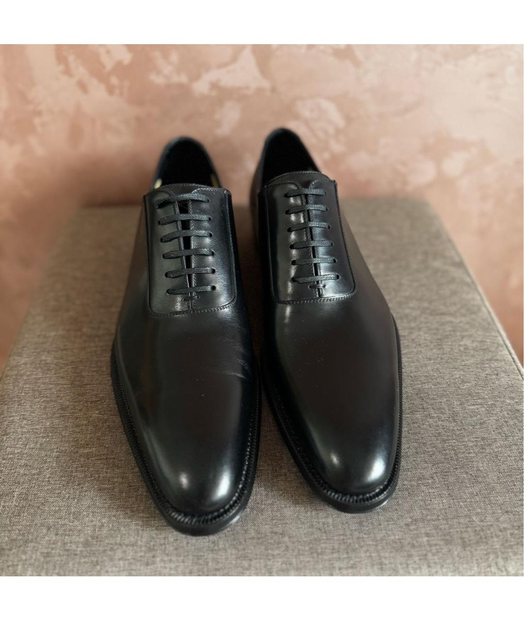 GUCCI Черные кожаные туфли, фото 2