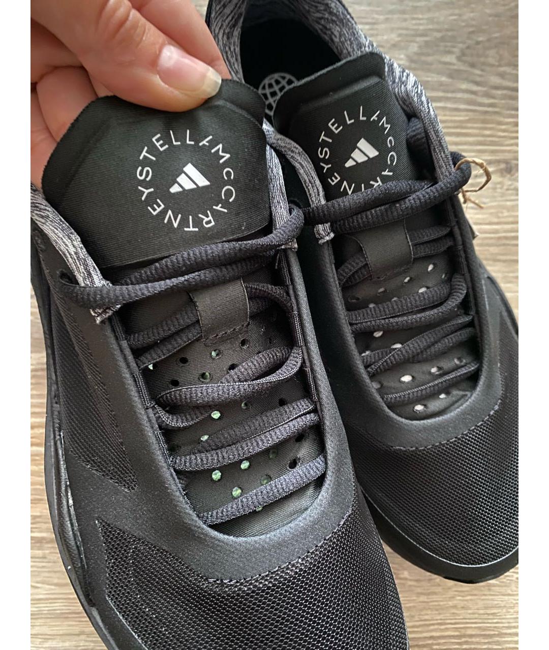 ADIDAS BY STELLA MCCARTNEY Черные текстильные кроссовки, фото 2