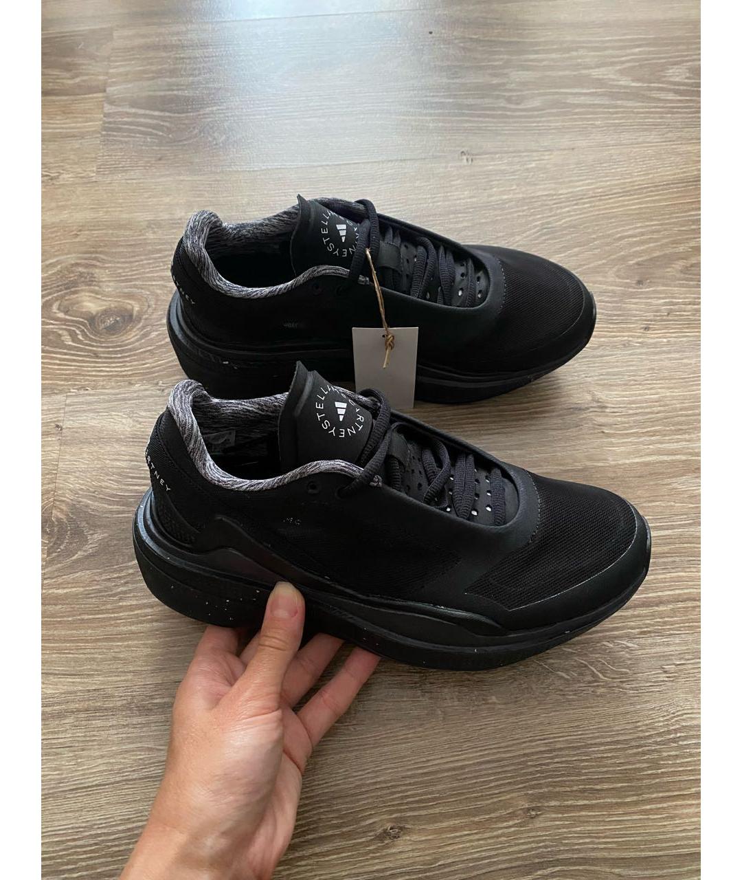 ADIDAS BY STELLA MCCARTNEY Черные текстильные кроссовки, фото 3