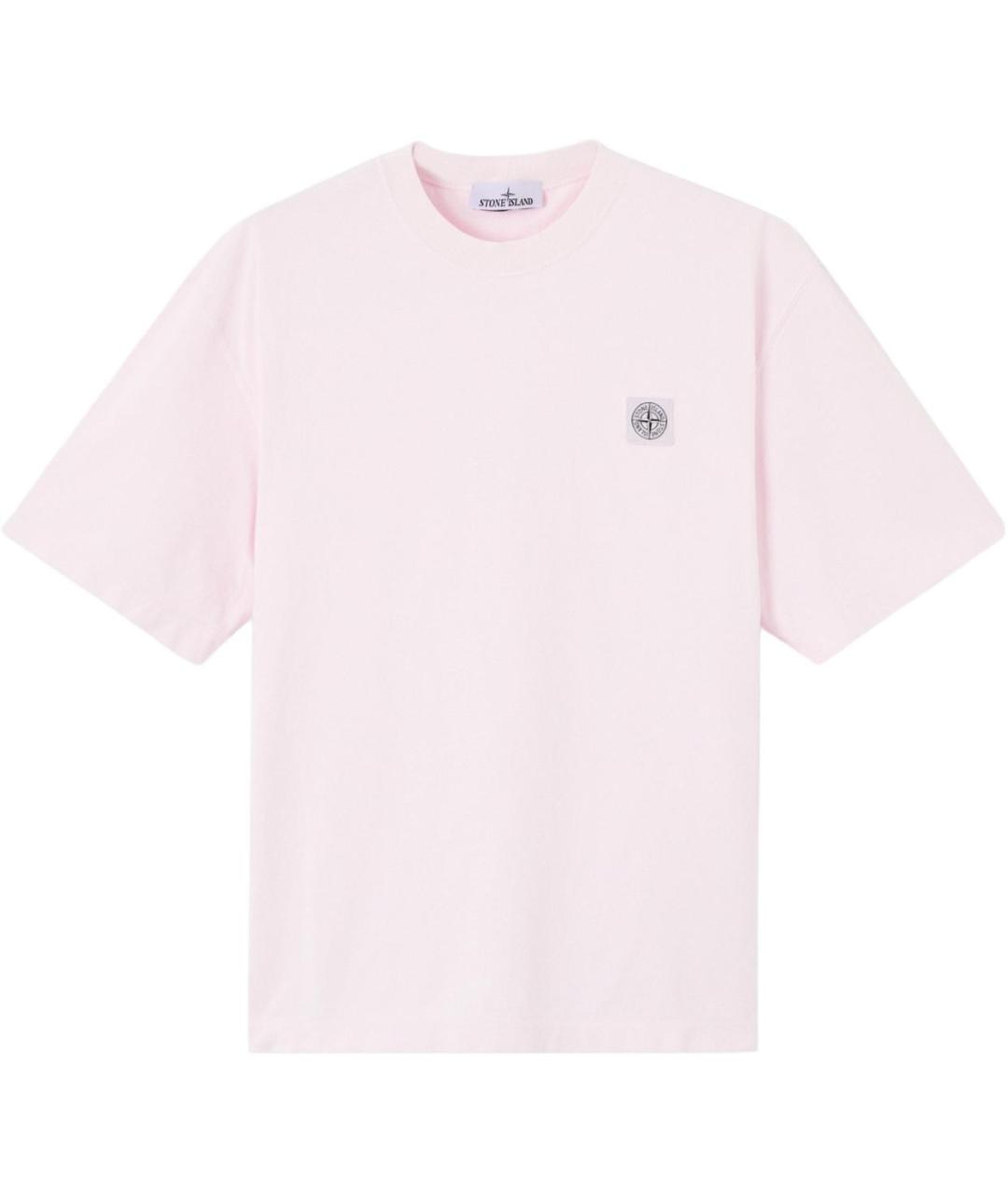STONE ISLAND Розовая футболка, фото 1