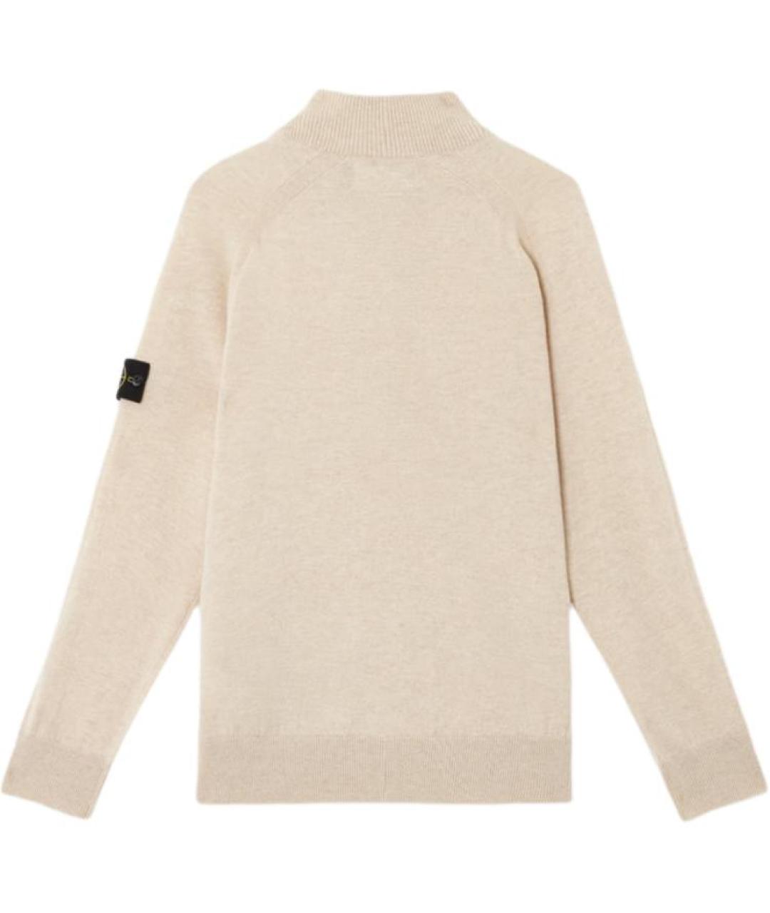 STONE ISLAND Бежевый джемпер / свитер, фото 2