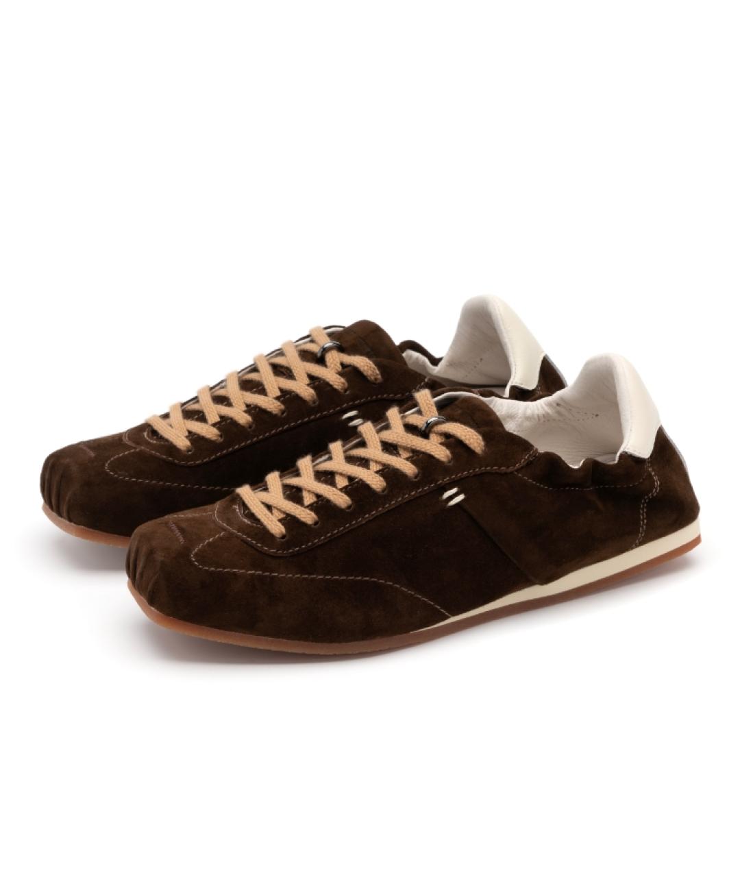 FOOT INDUSTRY Коричневые замшевые кеды, фото 3