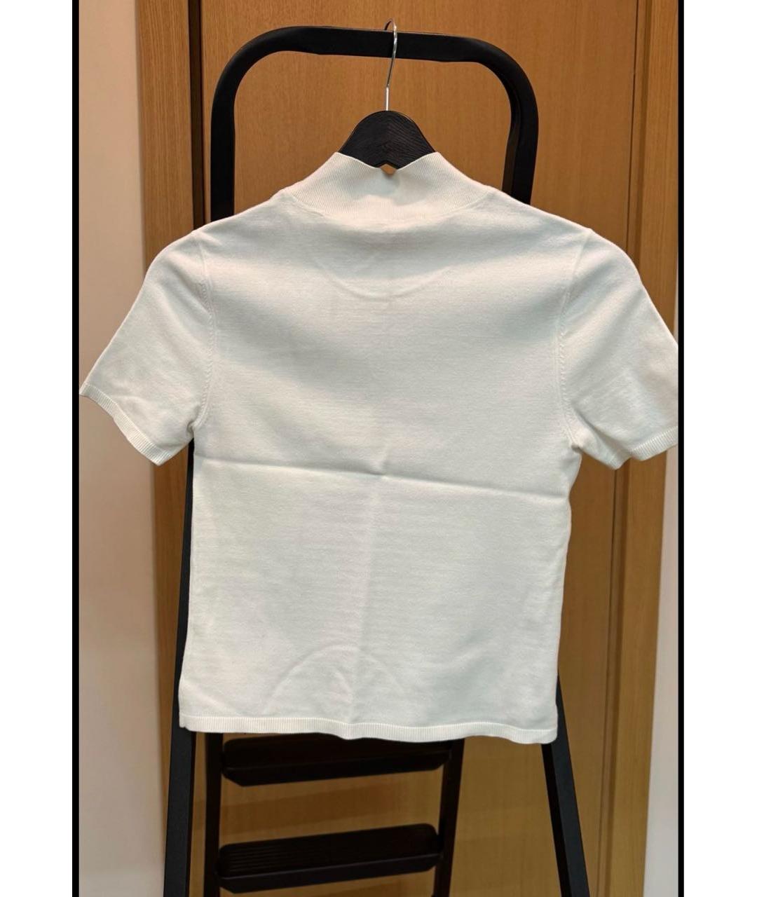 T BY ALEXANDER WANG Белая хлопковая футболка, фото 2
