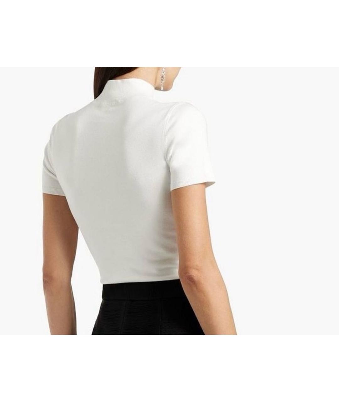 T BY ALEXANDER WANG Белая хлопковая футболка, фото 6