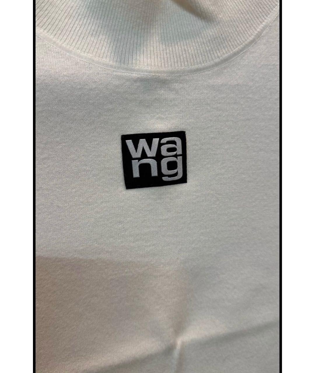 T BY ALEXANDER WANG Белая хлопковая футболка, фото 4