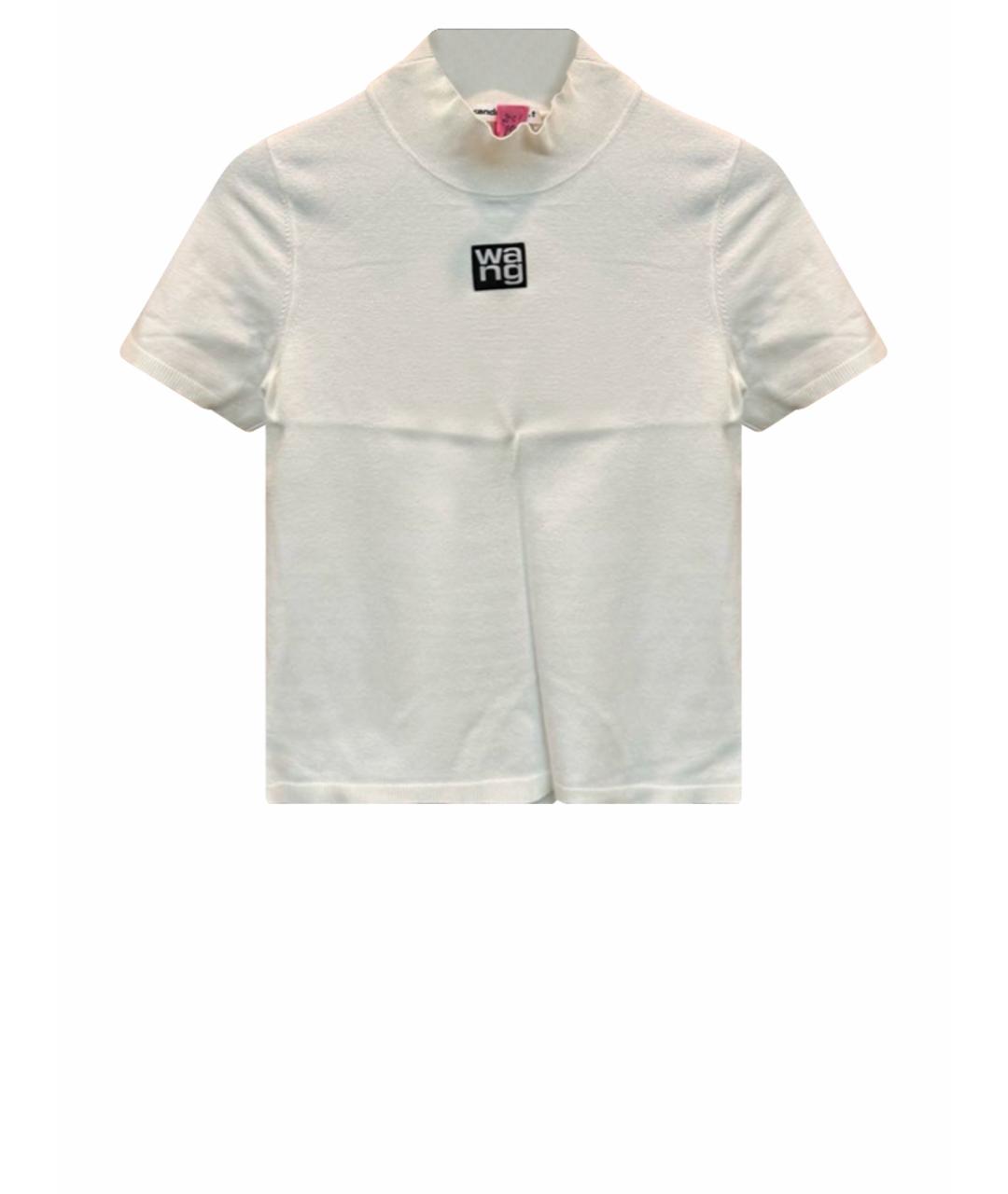 T BY ALEXANDER WANG Белая хлопковая футболка, фото 1