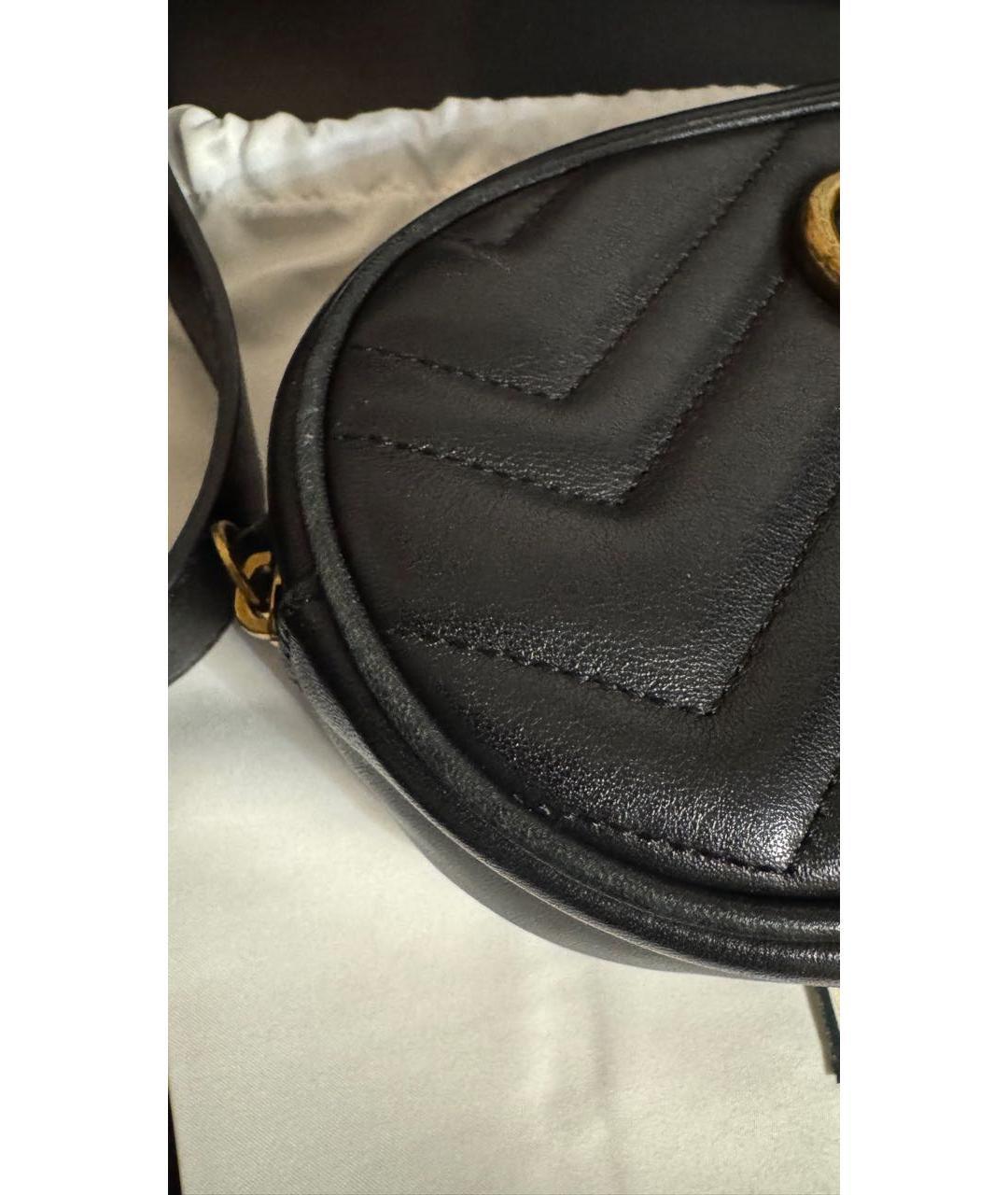 GUCCI Черная кожаная поясная сумка, фото 5