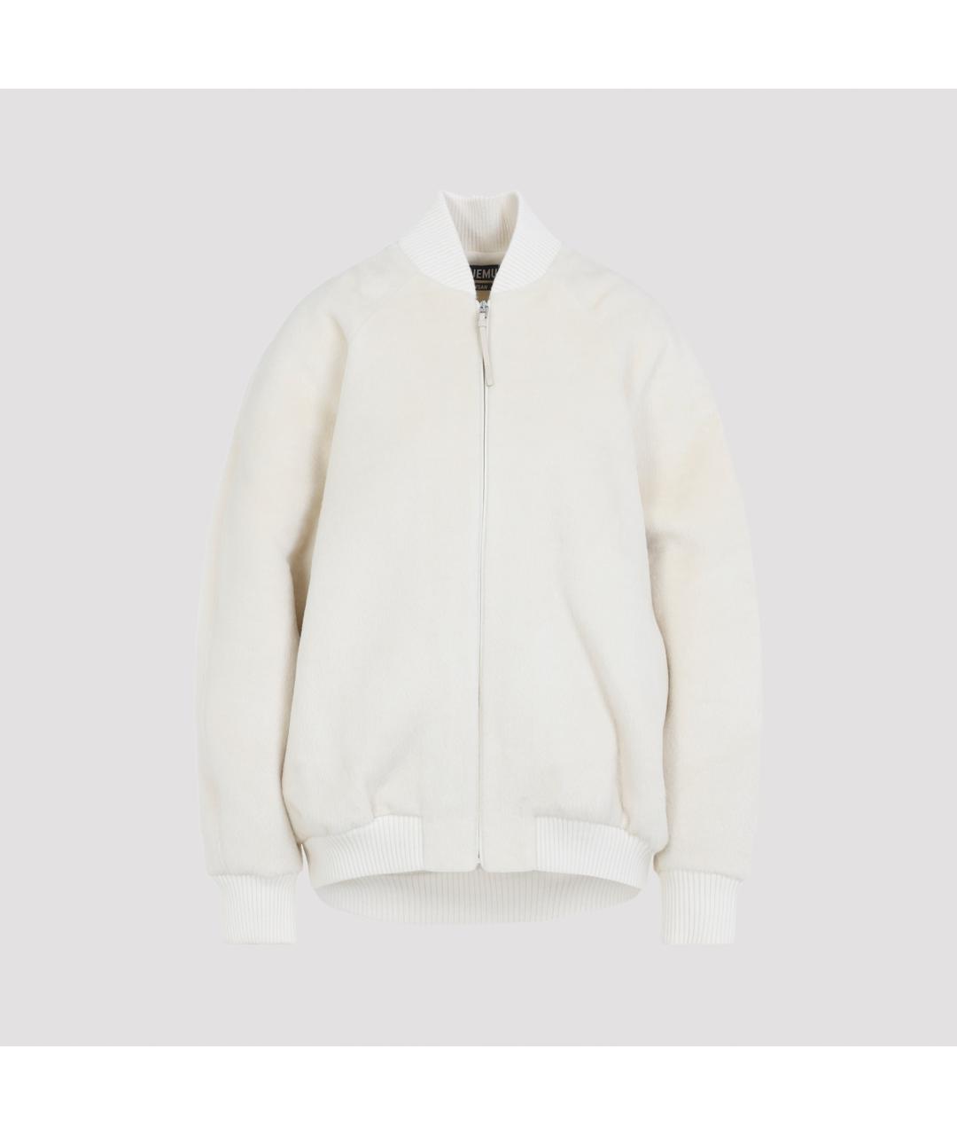 JACQUEMUS Бежевая шерстяная куртка, фото 4