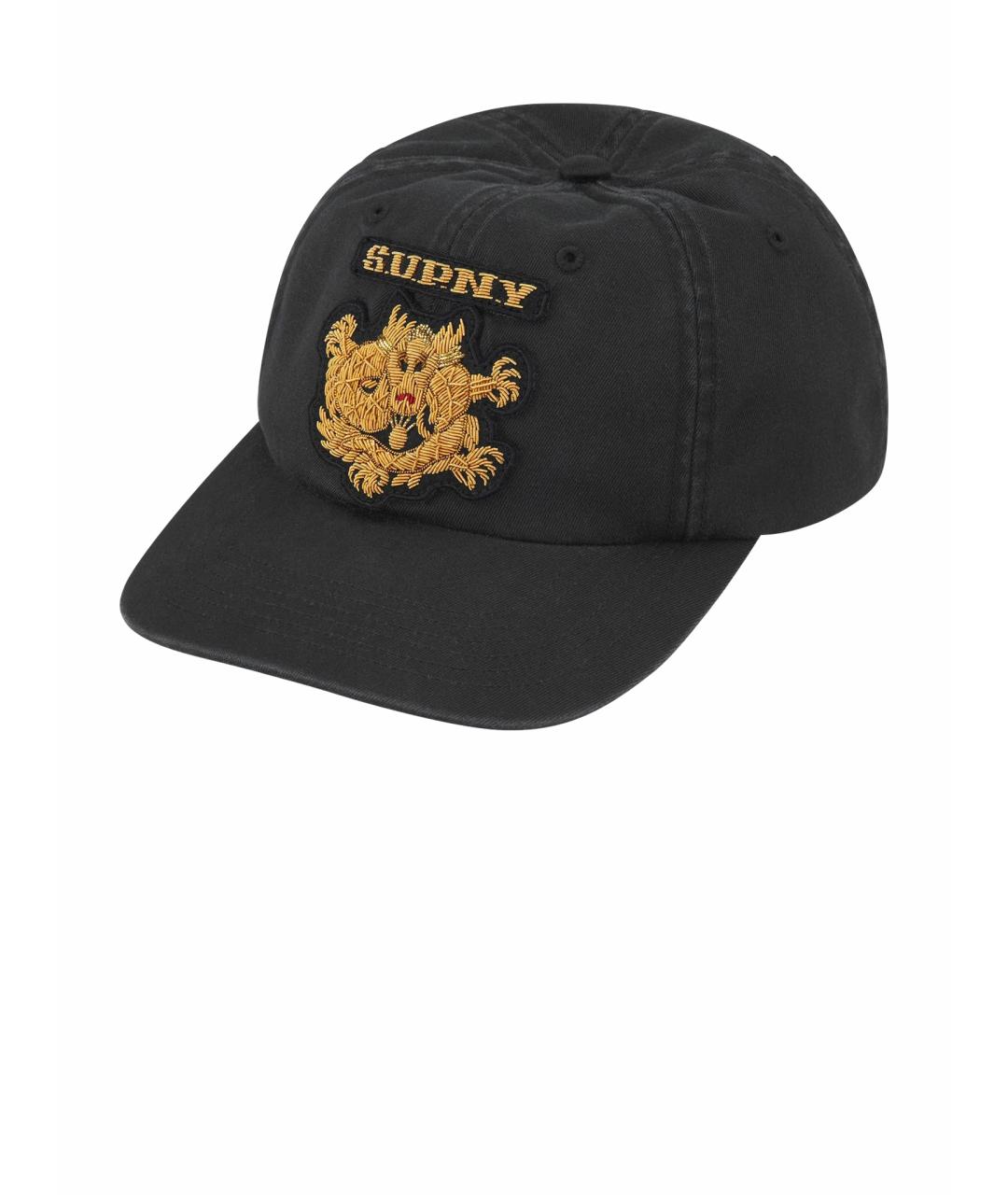 SUPREME Черная хлопковая кепка/бейсболка, фото 1