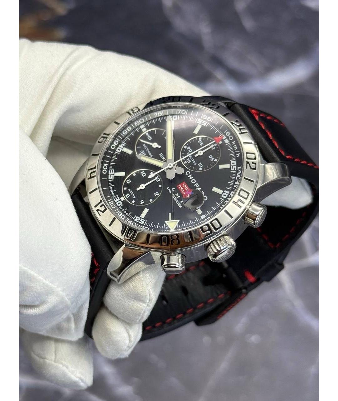CHOPARD Черные металлические часы, фото 3