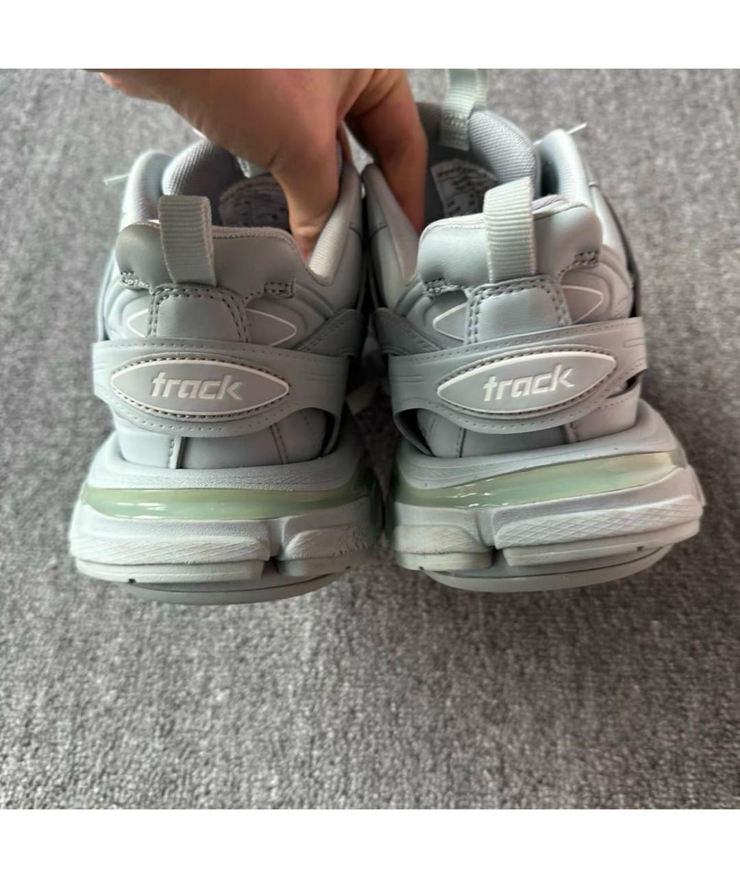 BALENCIAGA Голубые кроссовки, фото 4