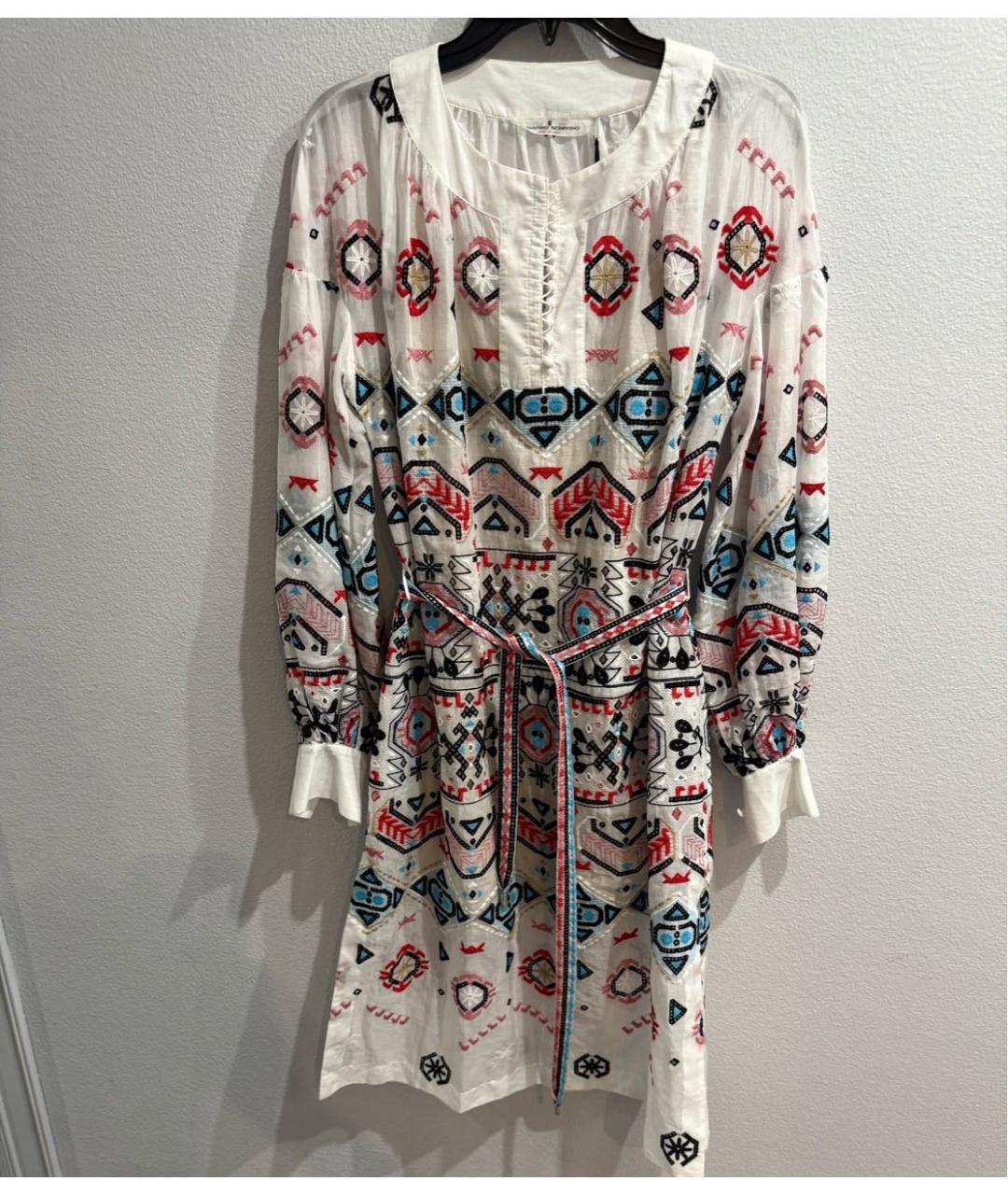 ERMANNO SCERVINO Мульти хлопковое повседневное платье, фото 9