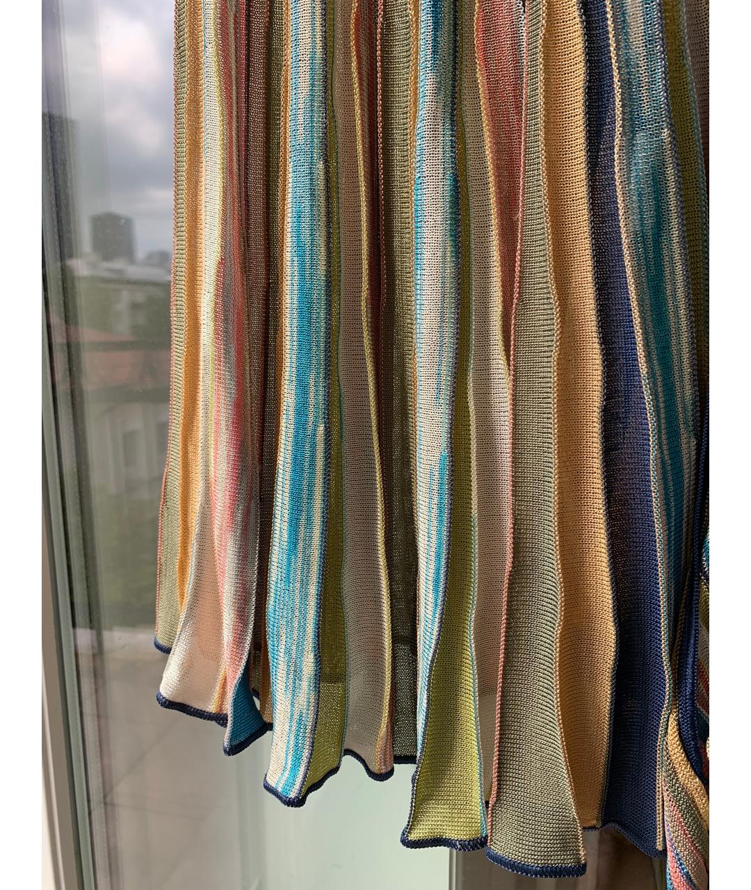 M MISSONI Мульти вискозное коктейльное платье, фото 5