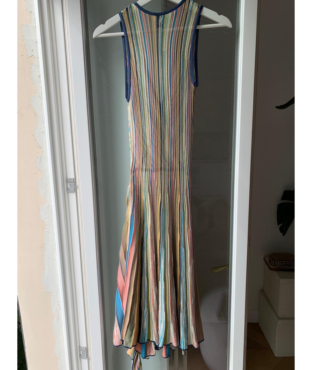 M MISSONI Мульти вискозное коктейльное платье, фото 7