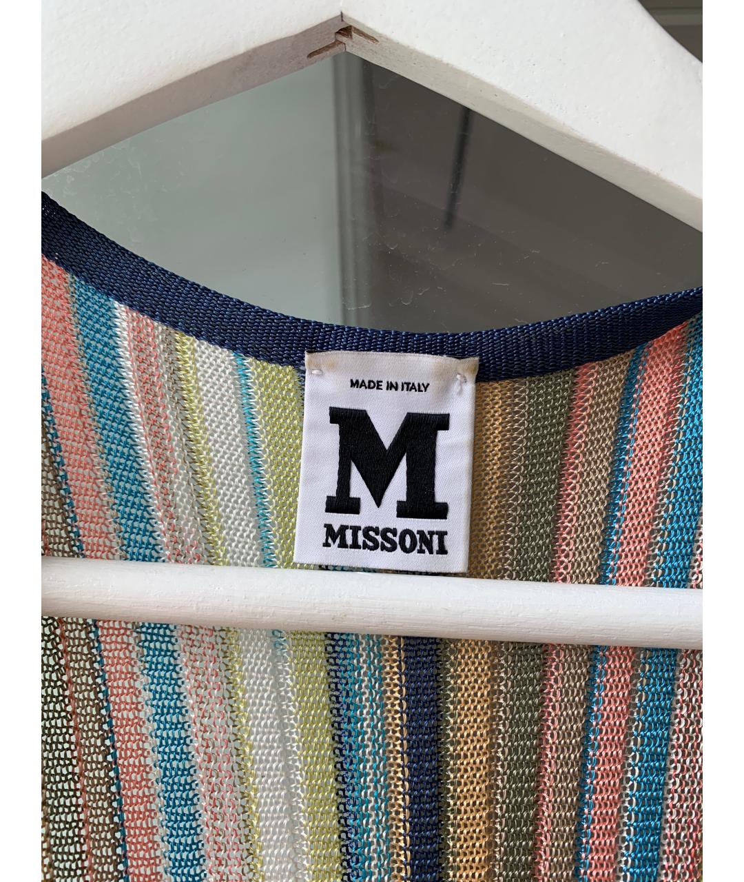 M MISSONI Мульти вискозное коктейльное платье, фото 3