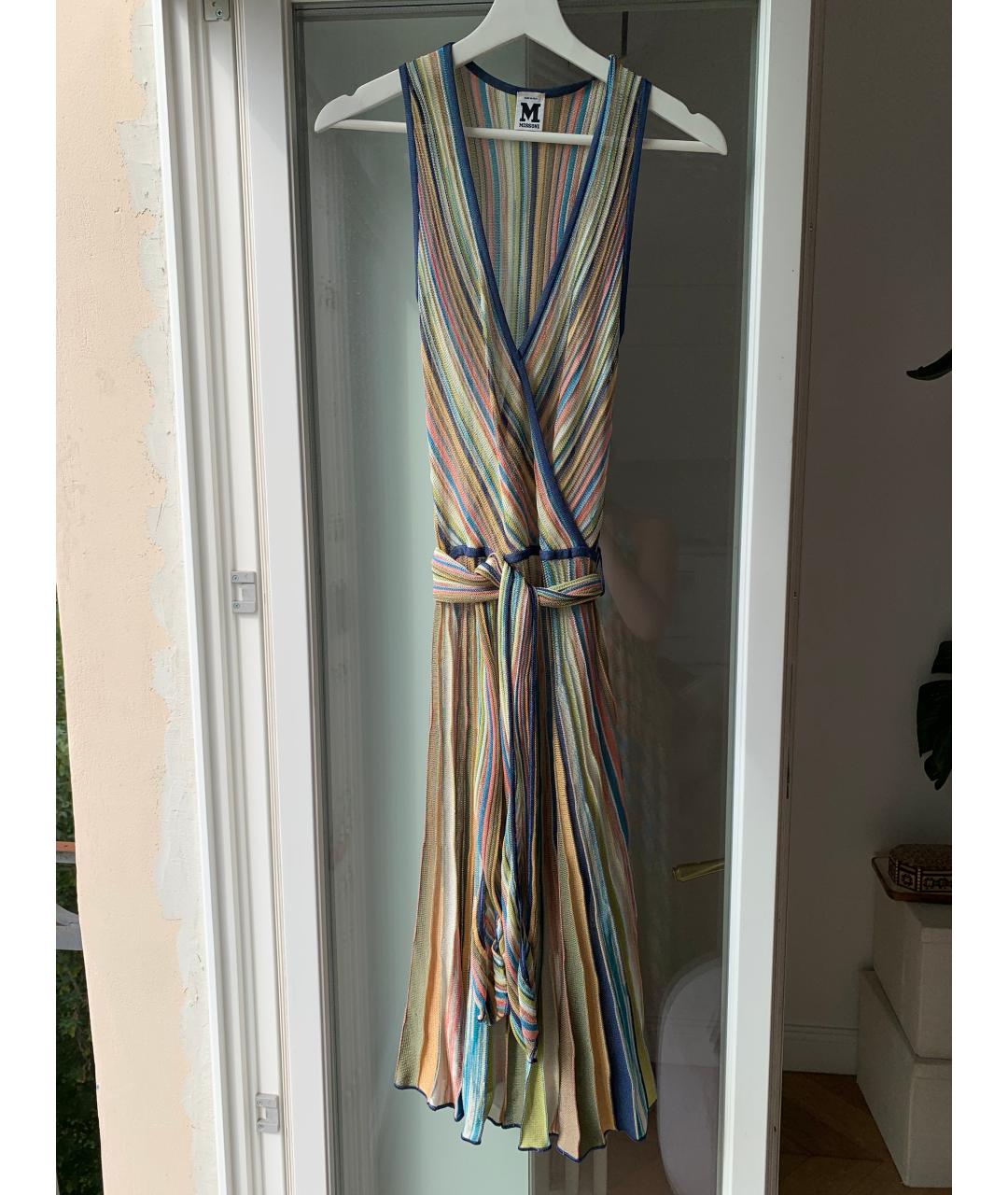 M MISSONI Мульти вискозное коктейльное платье, фото 2