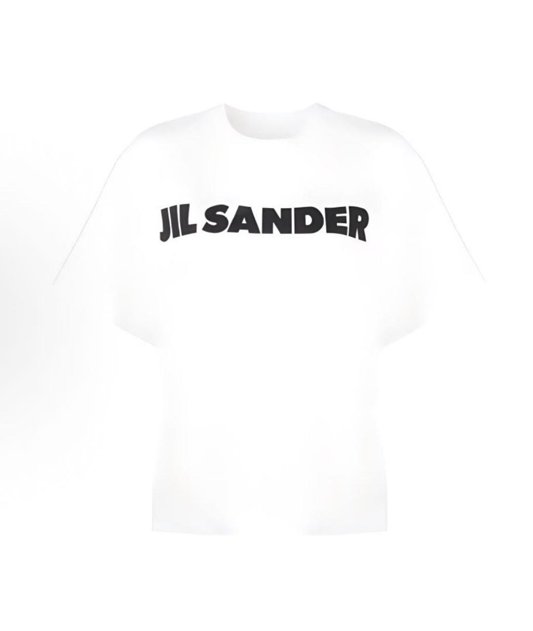 JIL SANDER Белая хлопковая футболка, фото 6