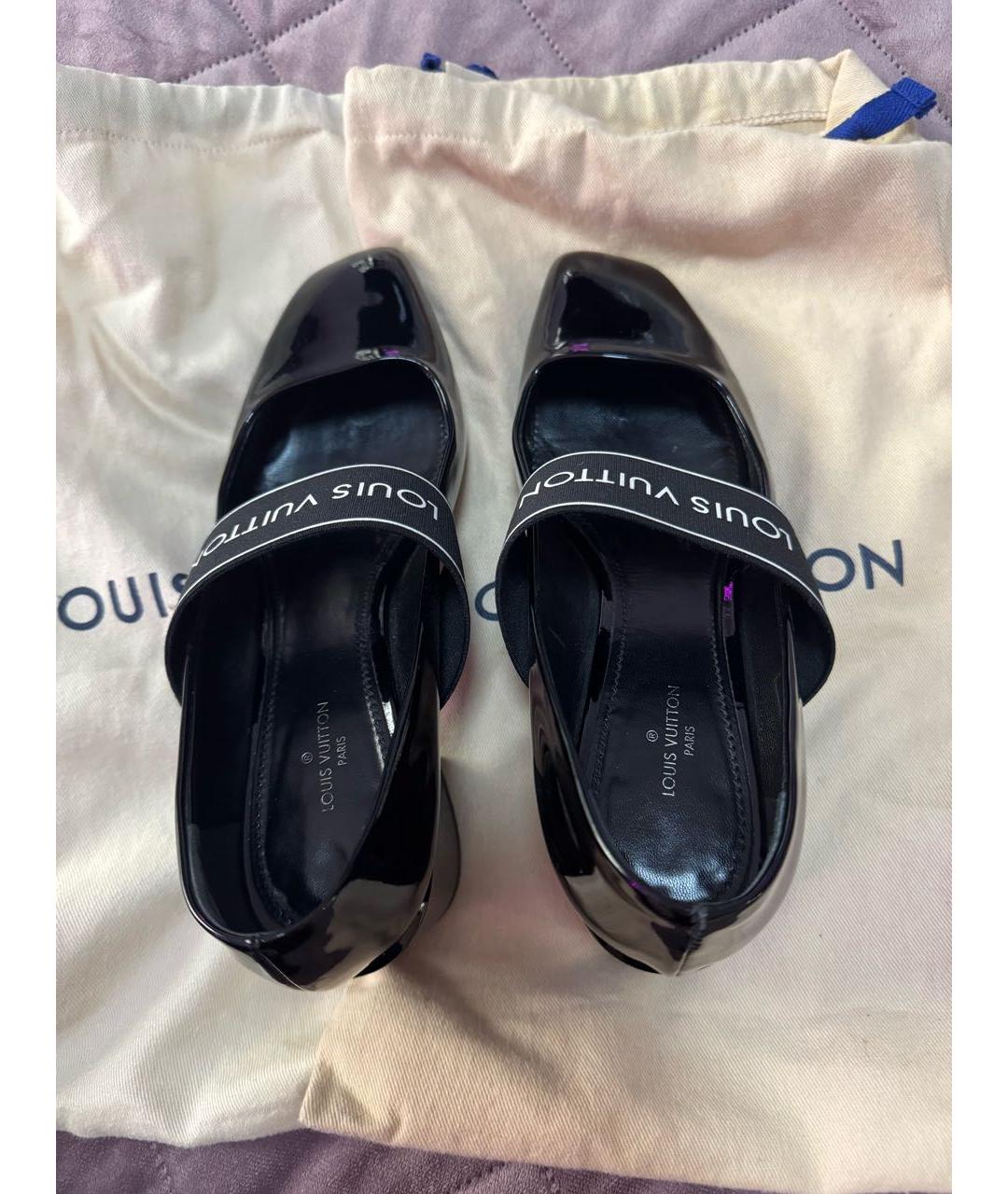 LOUIS VUITTON Черные туфли из лакированной кожи, фото 3