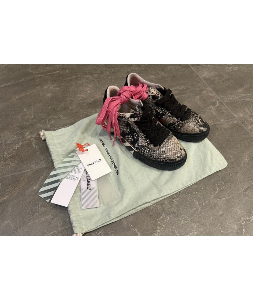 OFF-WHITE Кожаные кеды, фото 2
