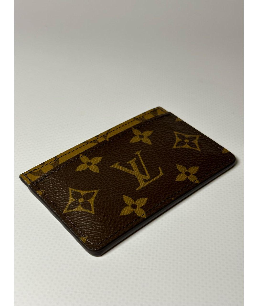 LOUIS VUITTON Коричневый кардхолдер, фото 7