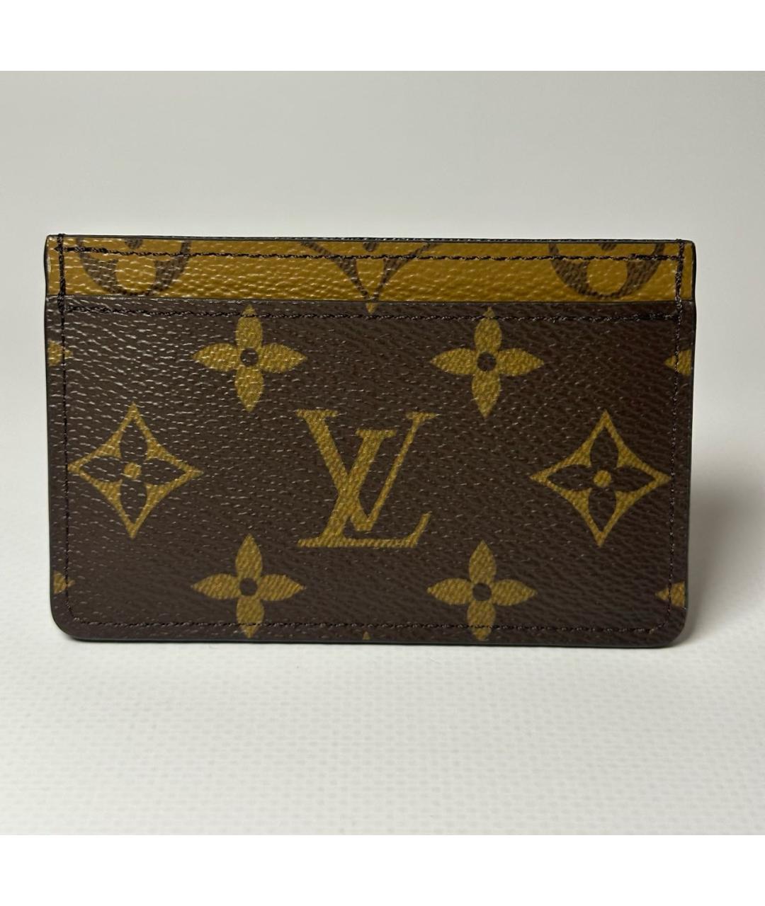 LOUIS VUITTON Коричневый кардхолдер, фото 9
