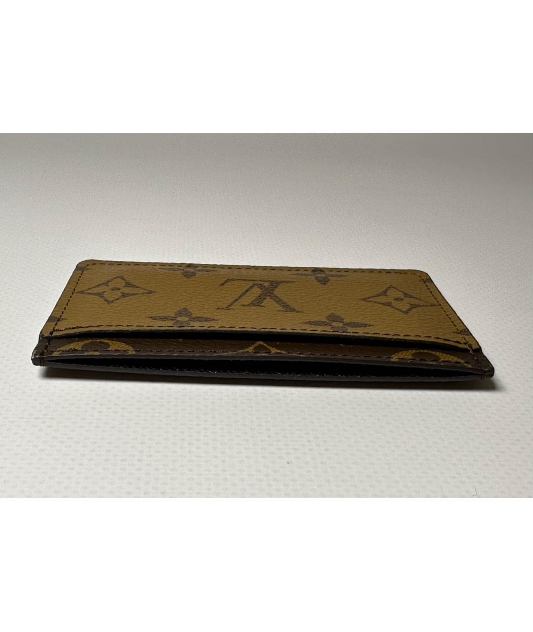 LOUIS VUITTON Коричневый кардхолдер, фото 6