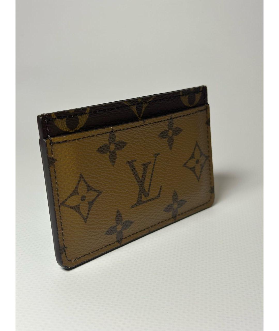LOUIS VUITTON Коричневый кардхолдер, фото 2