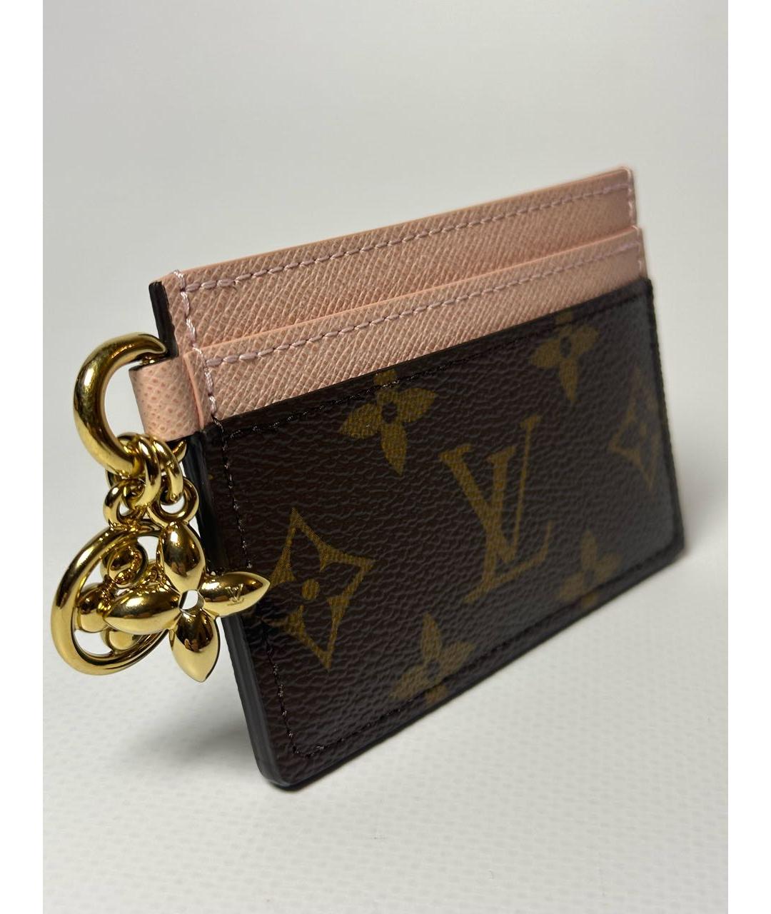 LOUIS VUITTON Коричневый кардхолдер, фото 2